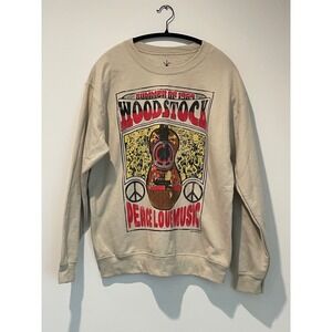 Life Clothing Co. Woodstock Peace Love Music Crewneck Sweatshirt - Medium